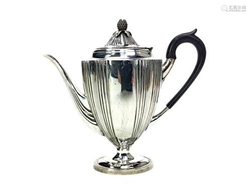 A VICTORIAN SILVER COFFEE POT