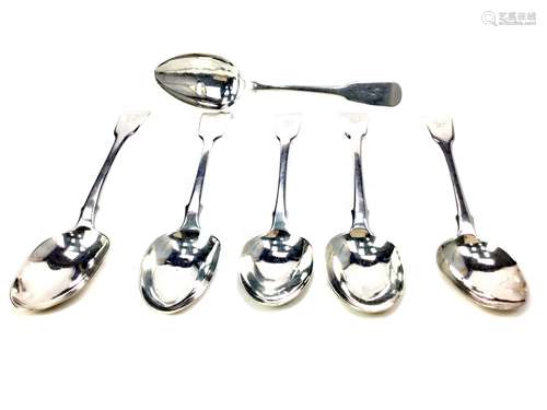 A COMPOSITE SET OF SIX SILVER DINING SPOONS