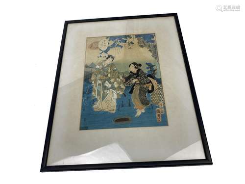 A LOT OF THREE JAPANESE WOODBLOCK PRINTS