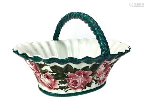 A WEMYSS WARE EGG BASKET