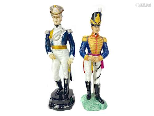 A LOT OF FIVE ROYAL WORCESTER THE HISTORICAL MILITARY SERIES FIGURES
