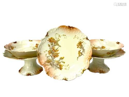 AN EARLY 20TH CENTURY LIMOGES DESSERT SERVICE