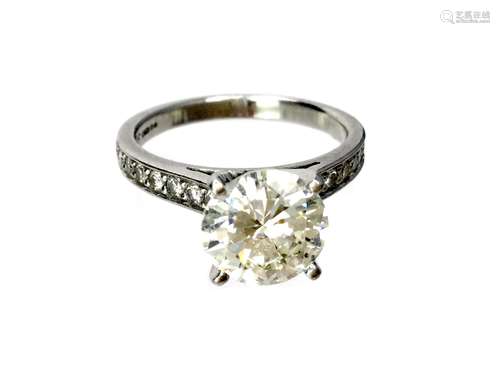 A DIAMOND SOLITAIRE RING