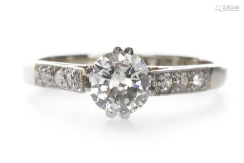 A DIAMOND SOLITAIRE RING