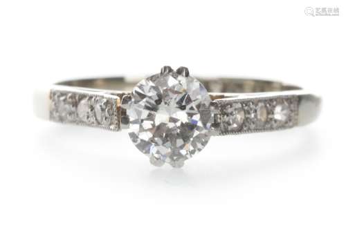 A DIAMOND SOLITAIRE RING