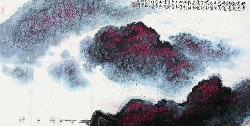 李问汉（b.1937） 1994年作 山水 镜心 纸本设色