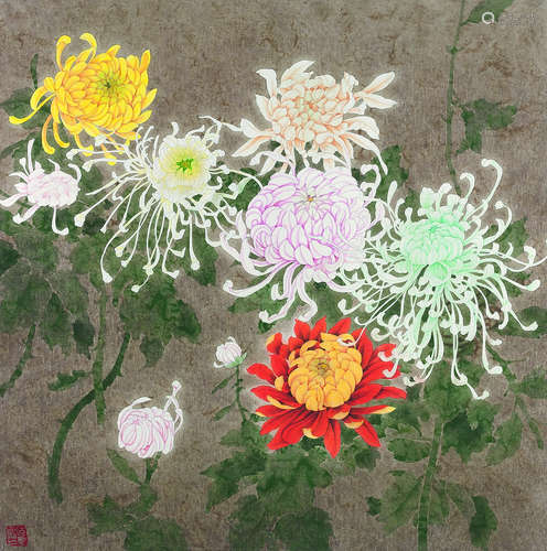 赵洪福（b.1972） 菊花 镜心 纸本设色