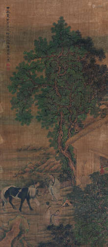 禹之鼎（1647-1716） 幽居图 立轴 绢本设色