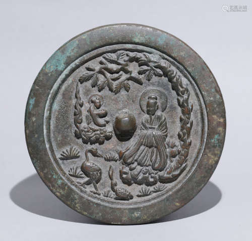 Song Dynasty - Patterned Bronze Mirror