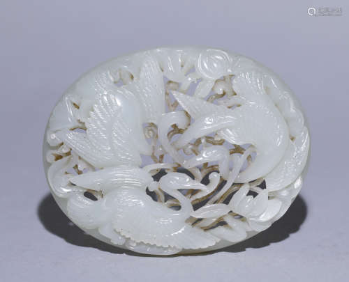 Yuan Dynasty - Hetian Jade Decoration