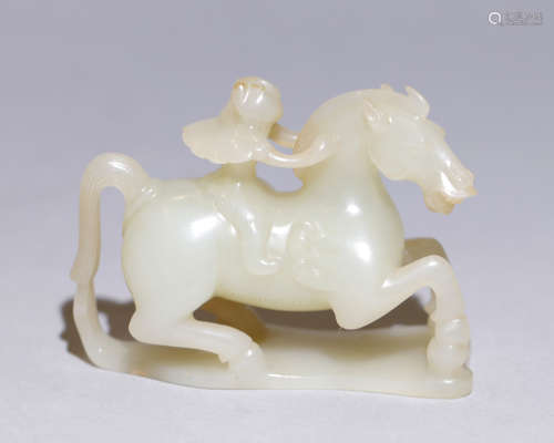 Han Dynasty - Jade Figure and Horse Ornament