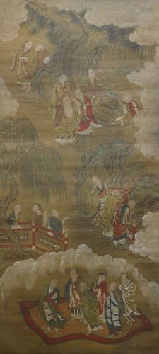 Tang Dynasty - Wu Daozi Arhat Painting