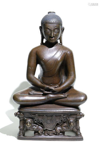 13th Century Bronze Gautama Buddha Statue