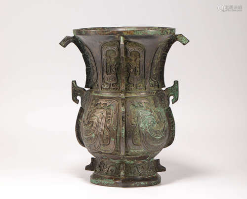 bronze ritual ornament from the Warring States戰國時期青銅菰