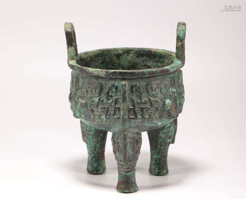 bronze censer with three feet from Shang商周青銅三足鼎