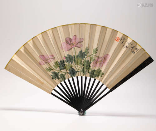 Floral Fan from RenBoNian Qing清代畫家
任伯年
花卉扇子