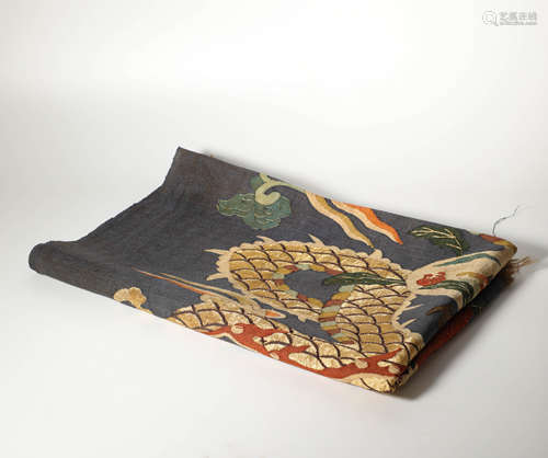 Tapestry Silk Thread In Dragon Grain from Qing清代龍紋緙絲