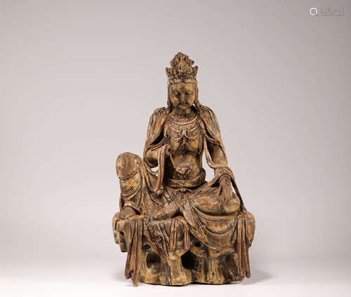 Wood Buddha Statue from Song宋代木質觀音造像