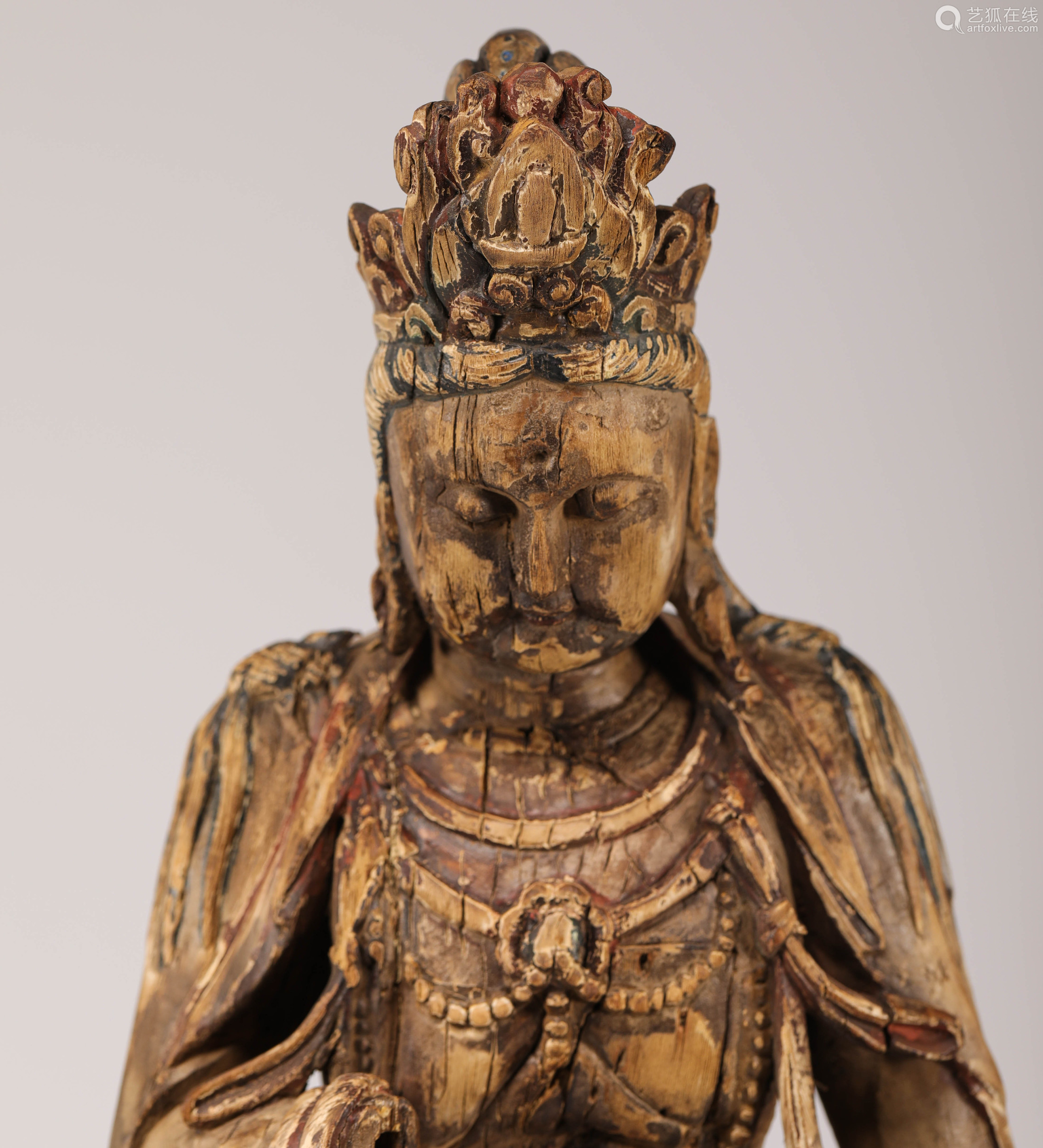 woodbuddhastatuefromsong宋代木質觀音造像