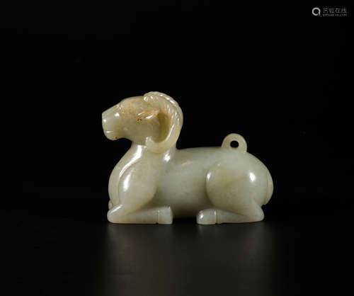 HeTian Jade Sheep from Han漢代和田玉羊