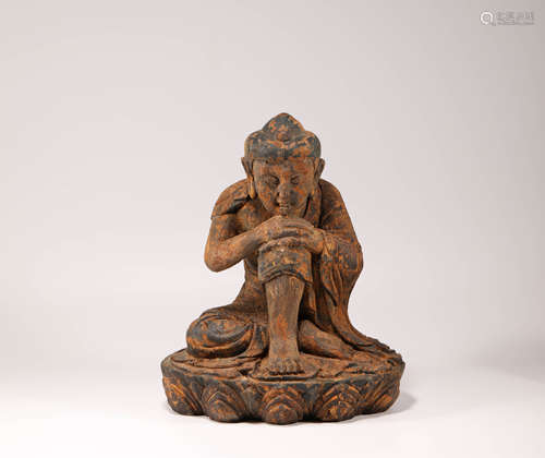 Wood Texture Buddha Statue from Song宋代木質佛祖造像