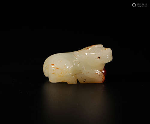 HeTian Jade Ox from Western Zhou西周時期和田玉牛