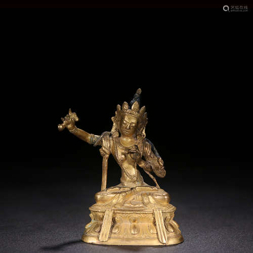 A Chinese Gild Bronze Tara Statue