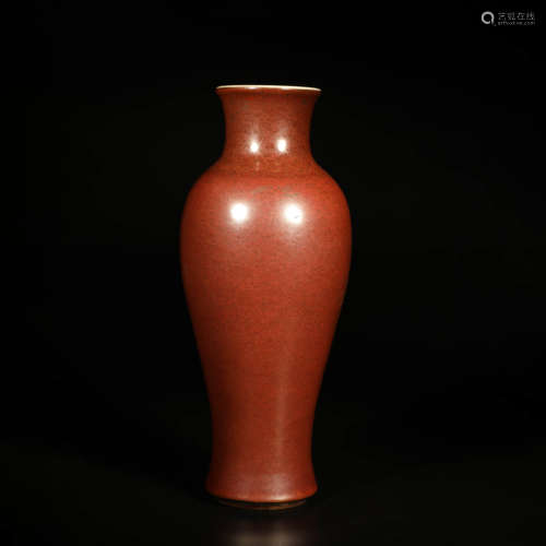 A Chinese Glazed Porcelain Guanyin Vase