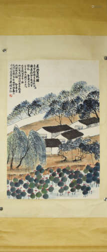 A Chinese village Painting