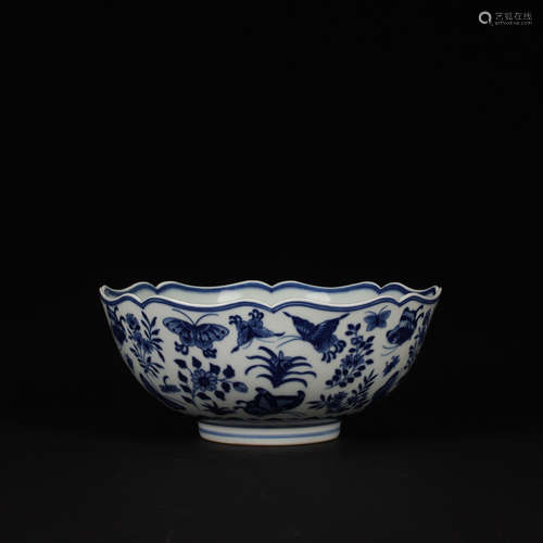 A Chinese Blue and White Painted Porcelain Bowl