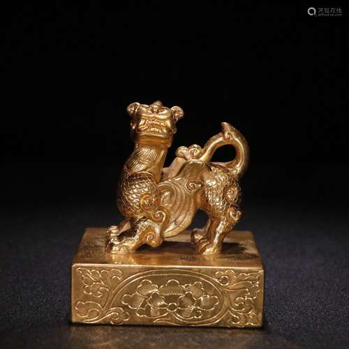 A Chinese Gild Bronze