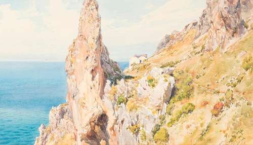 107. Ernest LESSIEUX (1848 1925). Rocher de Capri.…