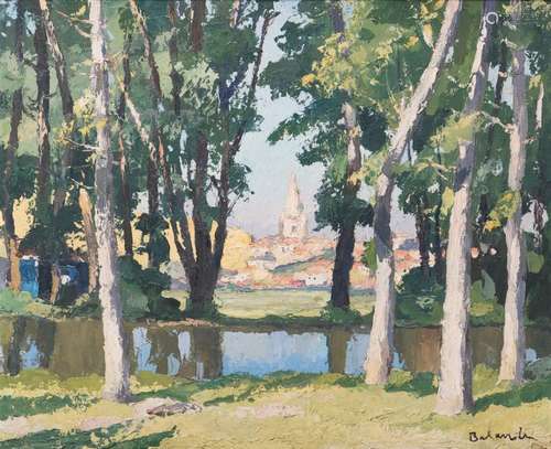 111. Gaston BALANDE (1880 1971). Bord de Seine prè…