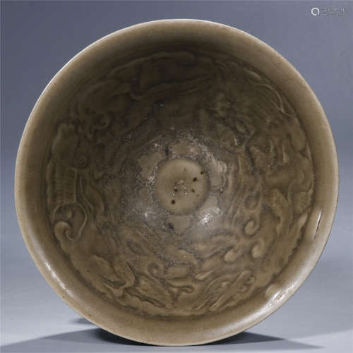 Yao Zhou kiln green glaze porcelain bowl