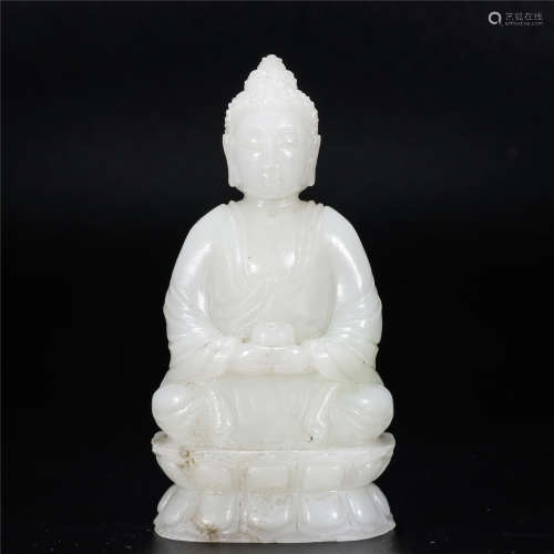 Jade carved statue of buddha