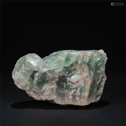A natural fluorite stone