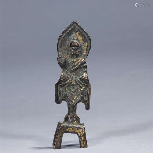 Bronze gilt Buddha statue