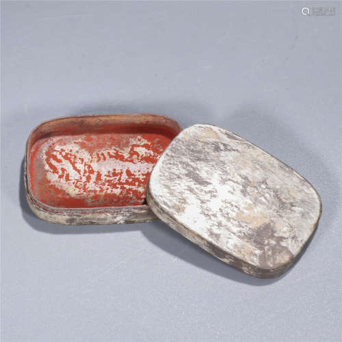 Gilding silver copper cinnabar box