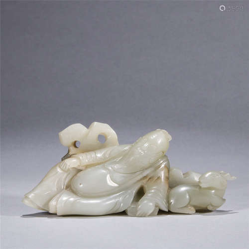 Jade carved drunk tai bai