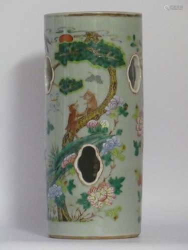 Chine. Vase Rouleau.