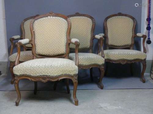 Suite De 4 Fauteuils