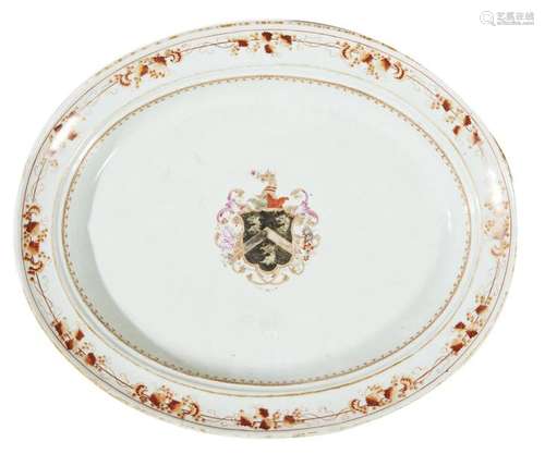 74 Chine XVIIIème siècle Plat ovale en porcelaine…