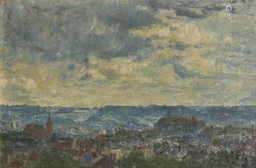 421 Evariste CARPENTIERr (1845 1922) Vue de ville…