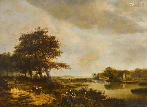 343 Barend Cornelis KOEKKOEK (1803 1862) Paysage …