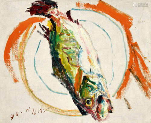 罗尔纯 1998年作 鳜鱼图