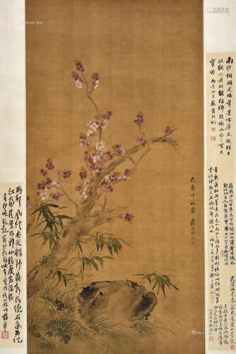 蒋廷锡 1729年作 花卉 立轴
