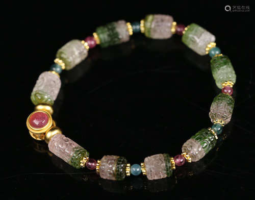 A TOURMALINE STRING BRACELET