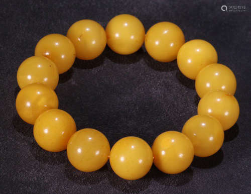 A BEESWAX STRING BRACELET