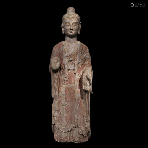 A CHINESE BUDDHA STATUE ORNAMENT