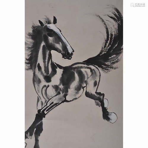 A CHINESE HORSE PAINTING, XU BEIHONG MARK